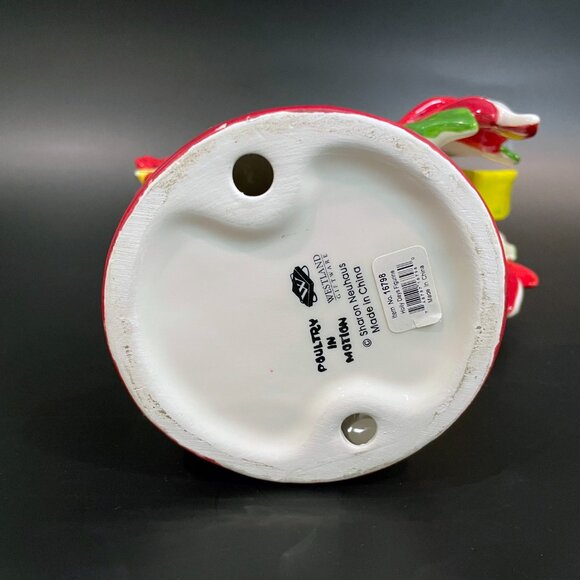 Christmas Poultry in Motion Rooster “HOLLY DAYS” Sharon Neuhaus - Picture 8 of 9